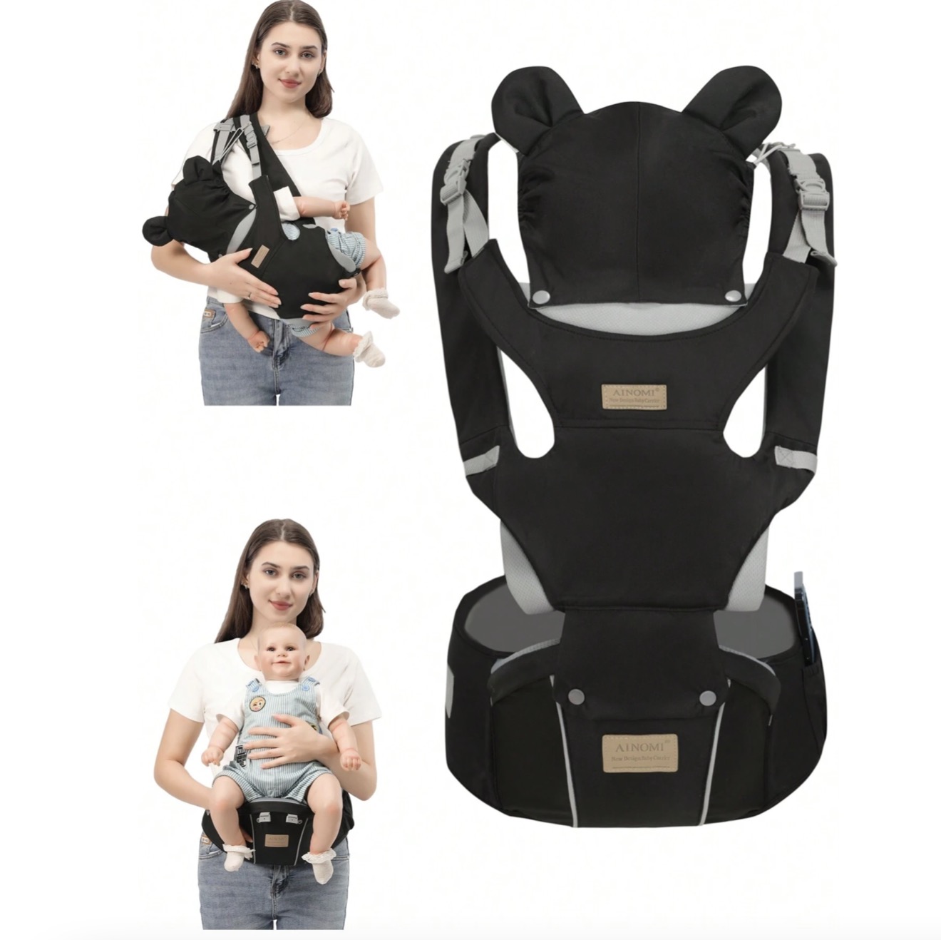 Baby Carrier, 6-in-1 Baby Carr - Ergonomic Baby Carrier Newborn To Toddler recension och pris