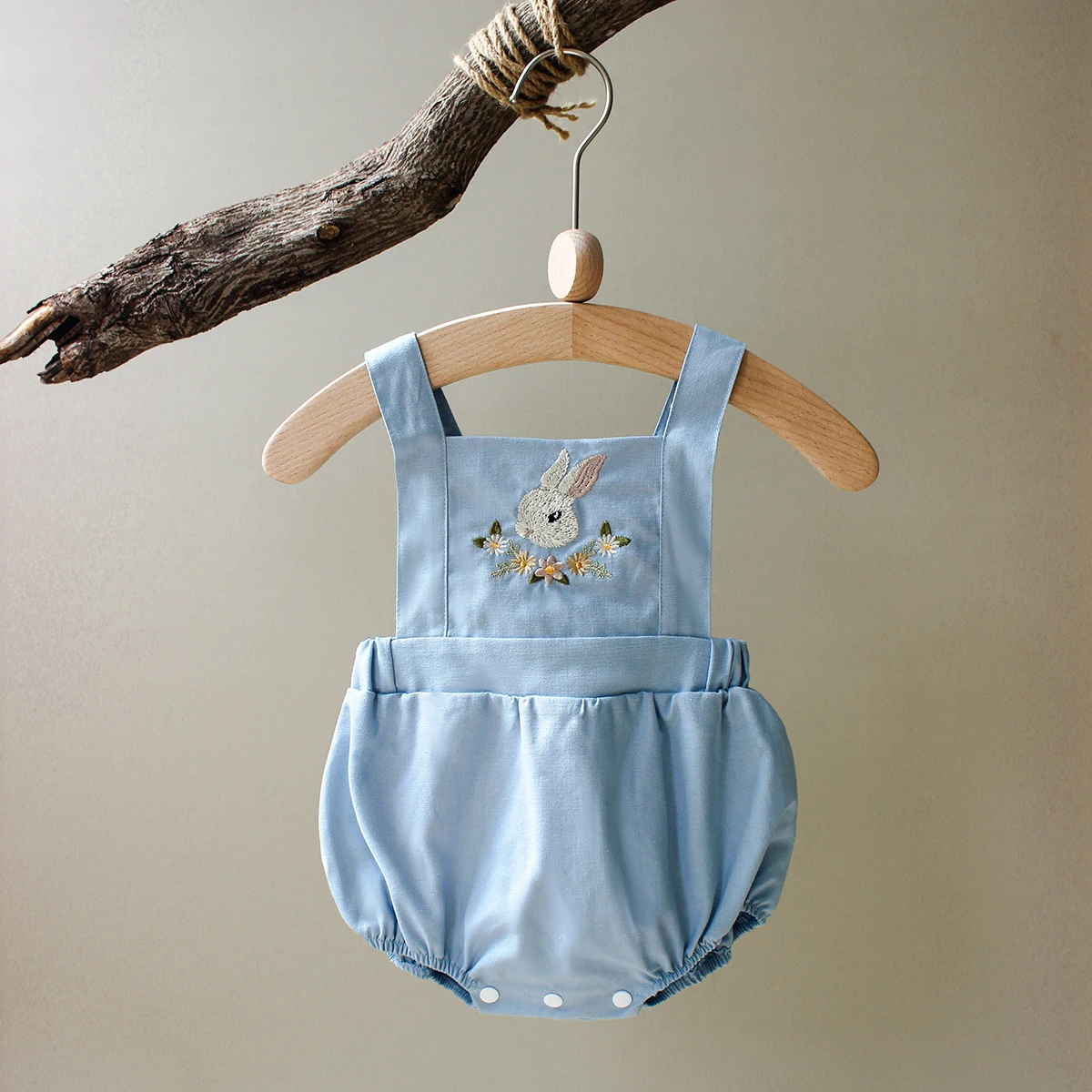 Summer Newborn Baby Girls Romp - Baby Summer Linen Sleeveless Jumpsuit recension och pris