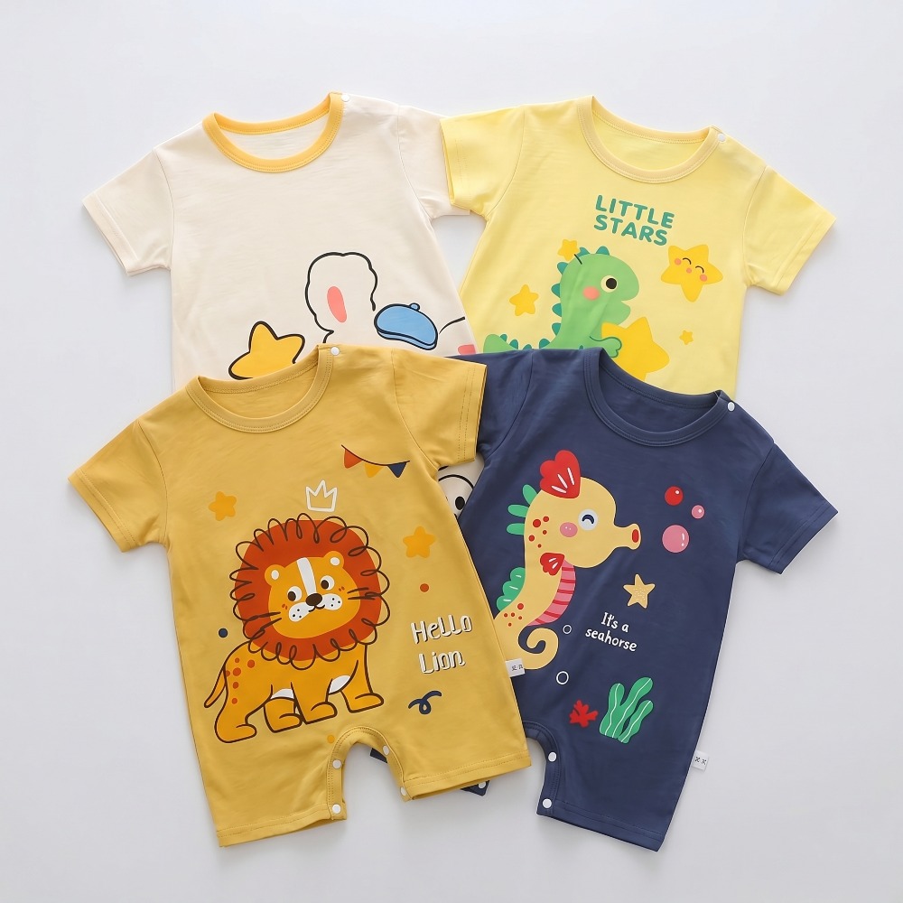 Summer  Printed Newborn Baby C - Baby Summer Linen Sleeveless Jumpsuit recension och pris