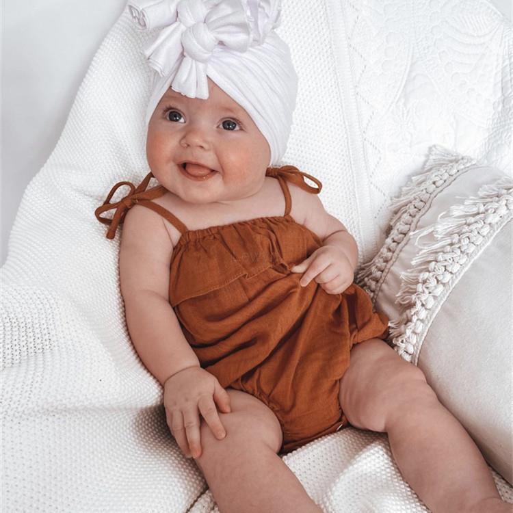 Summer Baby Girl Clothes Rompe - Baby Summer Linen Sleeveless Jumpsuit recension och pris