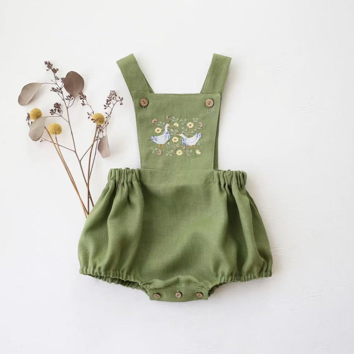 Countryside Style 2026 Summer  - Baby Summer Linen Sleeveless Jumpsuit recension och pris