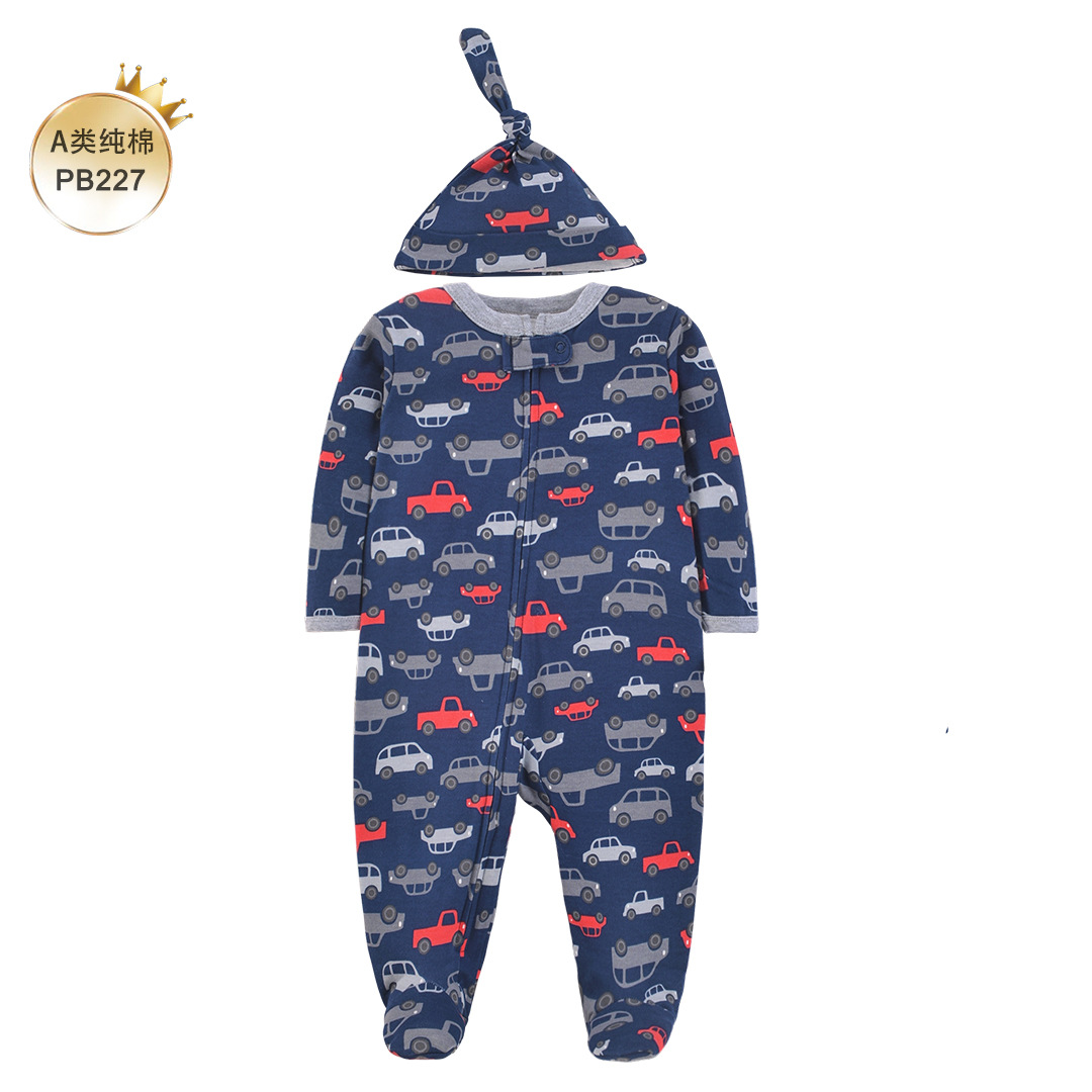 Newborn Baby Pure Cotton Rompe - Cotton Baby Onesies Zipper recension och pris