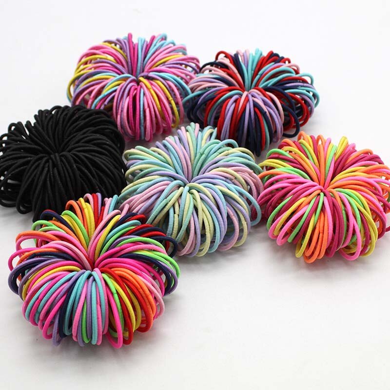 100pcs Hair Bands Girl Candy C - Baby Gear recension och pris