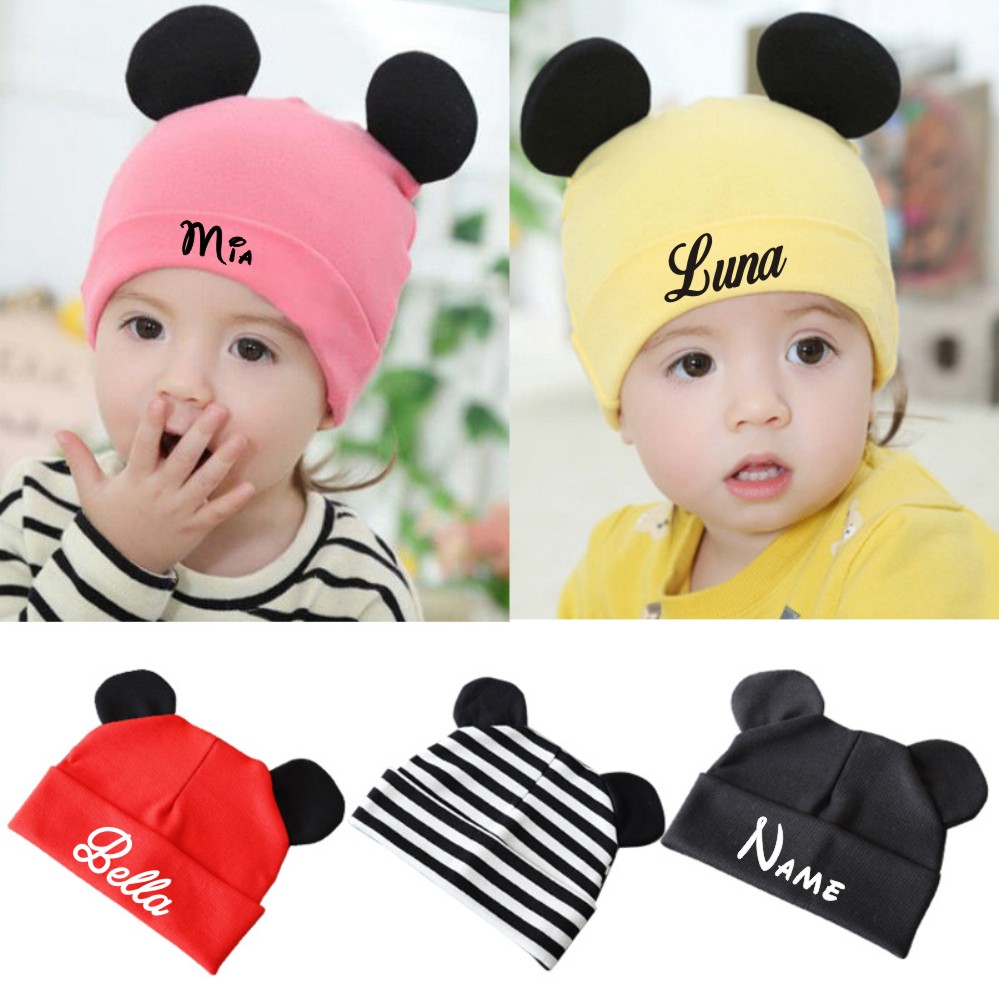 Personalised Cute Baby Beanie  - Infant Beanie Hat With Ears recension och pris