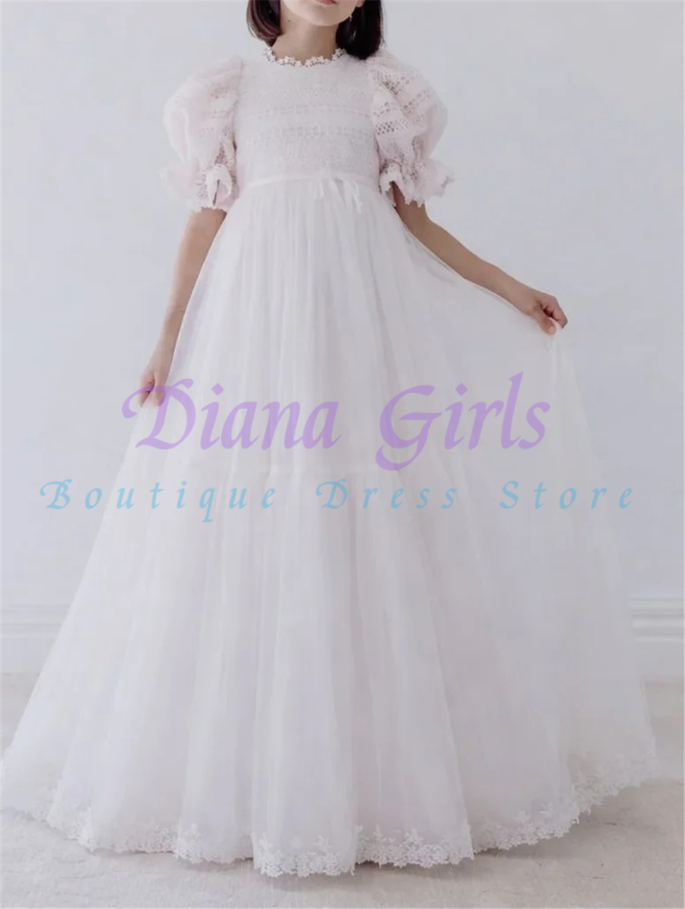Elegant Flower Girl Dress Pink - Toddler Girl Tulle Party Dress recension och pris