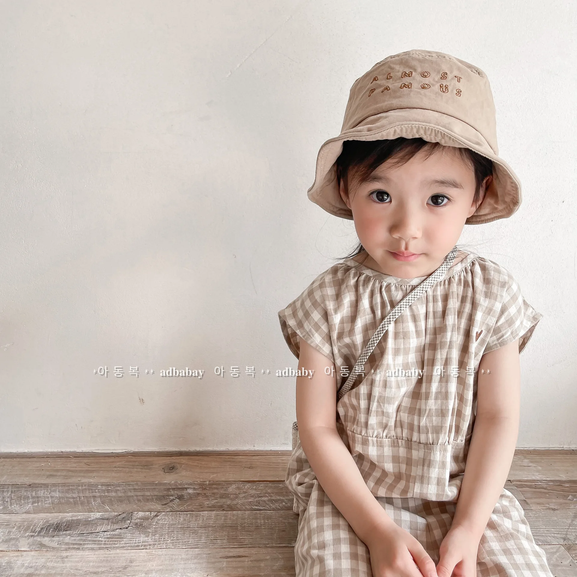 Baby Girls Plaid Overalls Kids - Baby Summer Linen Sleeveless Jumpsuit recension och pris