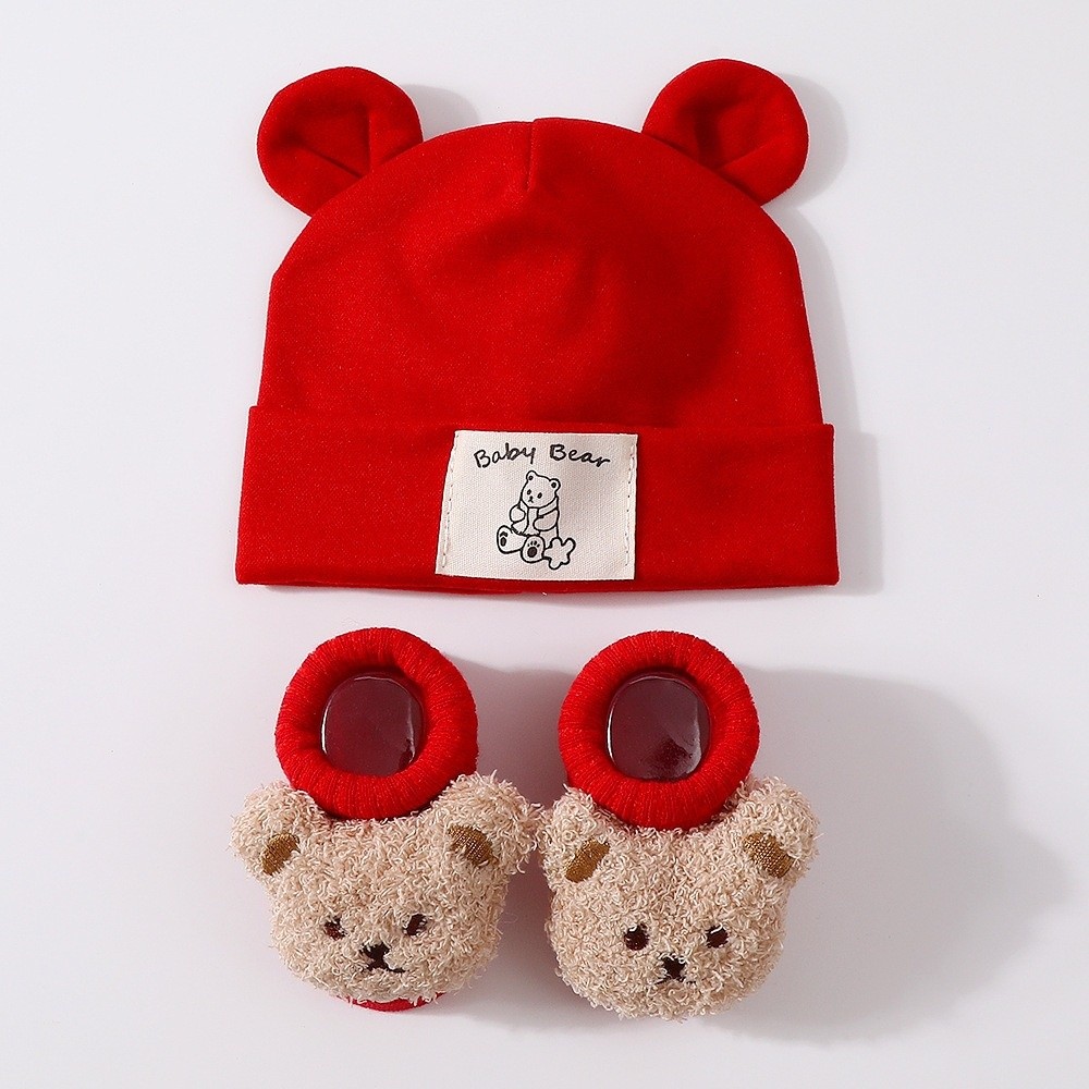 2Pcs/Set Cute Cotton Baby Hat  - Infant Beanie Hat With Ears recension och pris