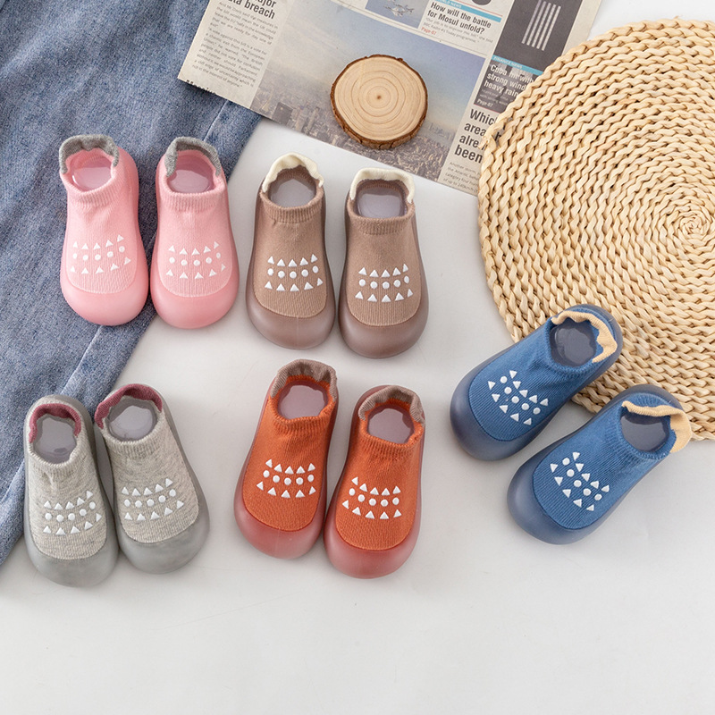 Baby Floor Shoes Blue and Pink - Unisex Baby Socks Non Slip recension och pris