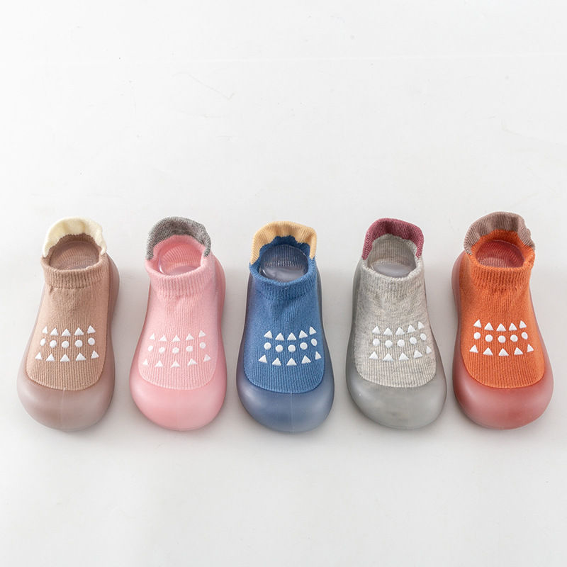 Baby Floor Shoes Blue and Pink - Unisex Baby Socks Non Slip recension och pris
