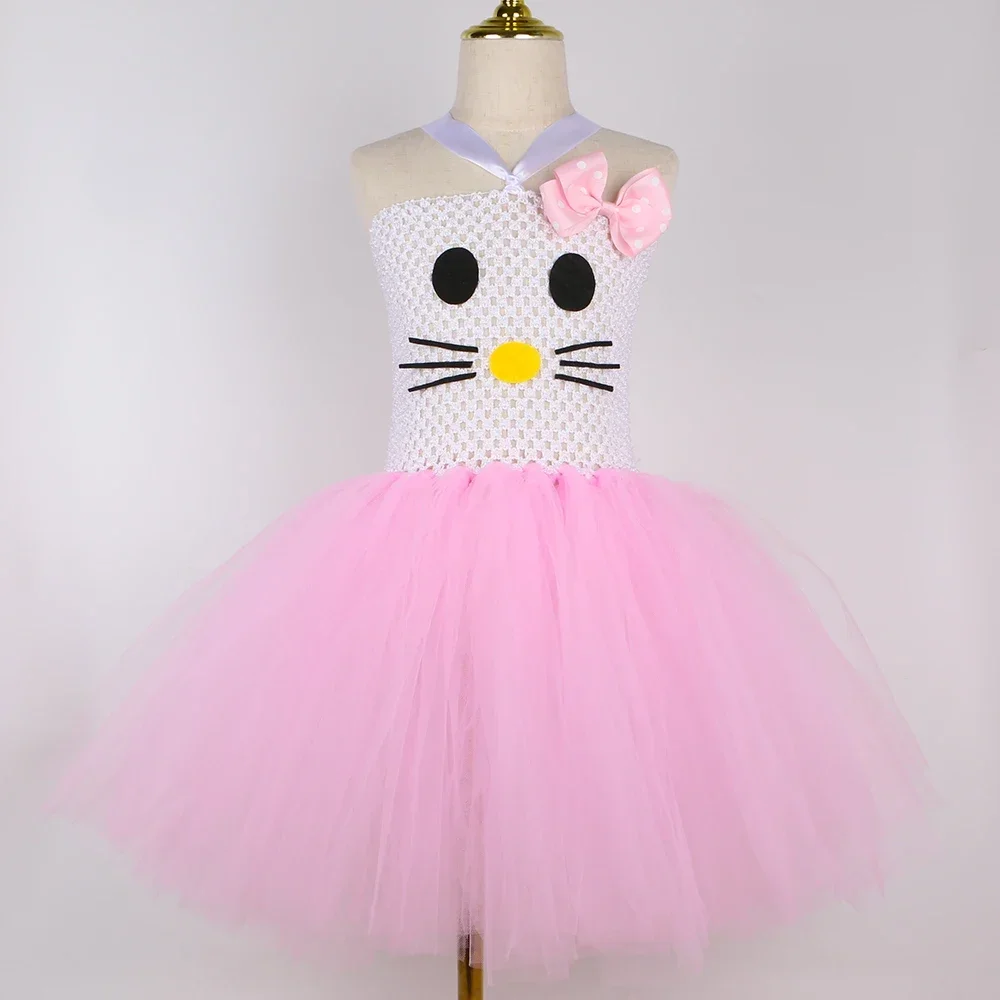 Kitty Costume for Girls Pink T - Toddler Girl Tulle Party Dress recension och pris