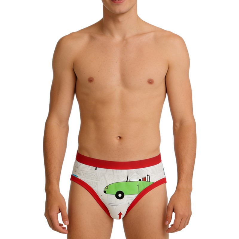 Man's Cute Cartoon Pattern Bri - Diapering recension och pris