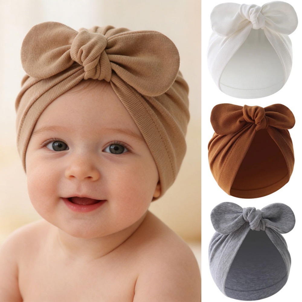 Cute Bunny Ears Baby Turban Ha - Infant Beanie Hat With Ears recension och pris