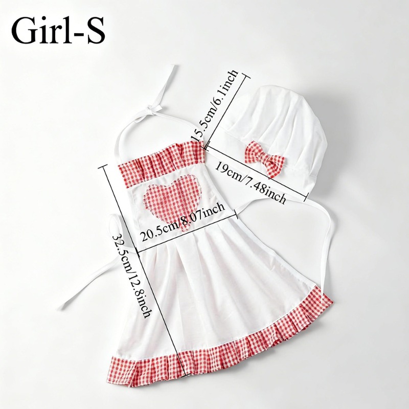 Red Gingham Baby Chef Costumes - Infant Photography Props Outfit recension och pris