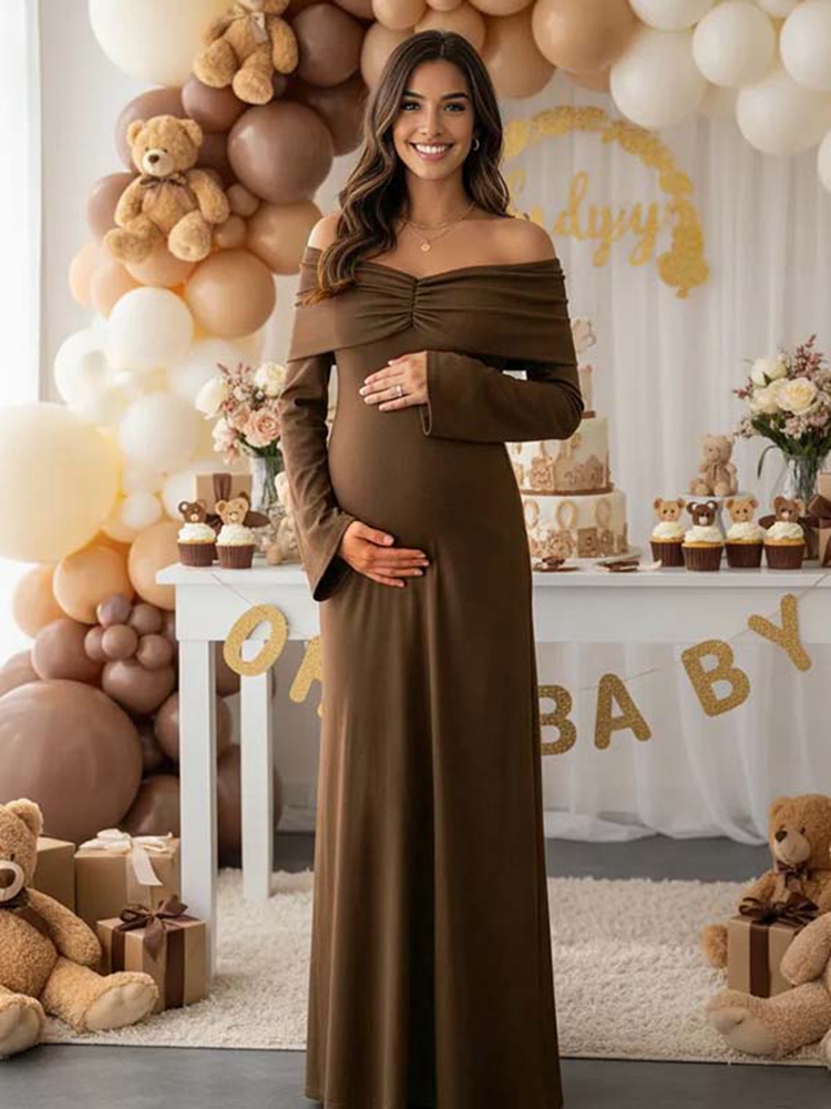 Autumn Brown Maternity Dress P - Maternity Wear recension och pris