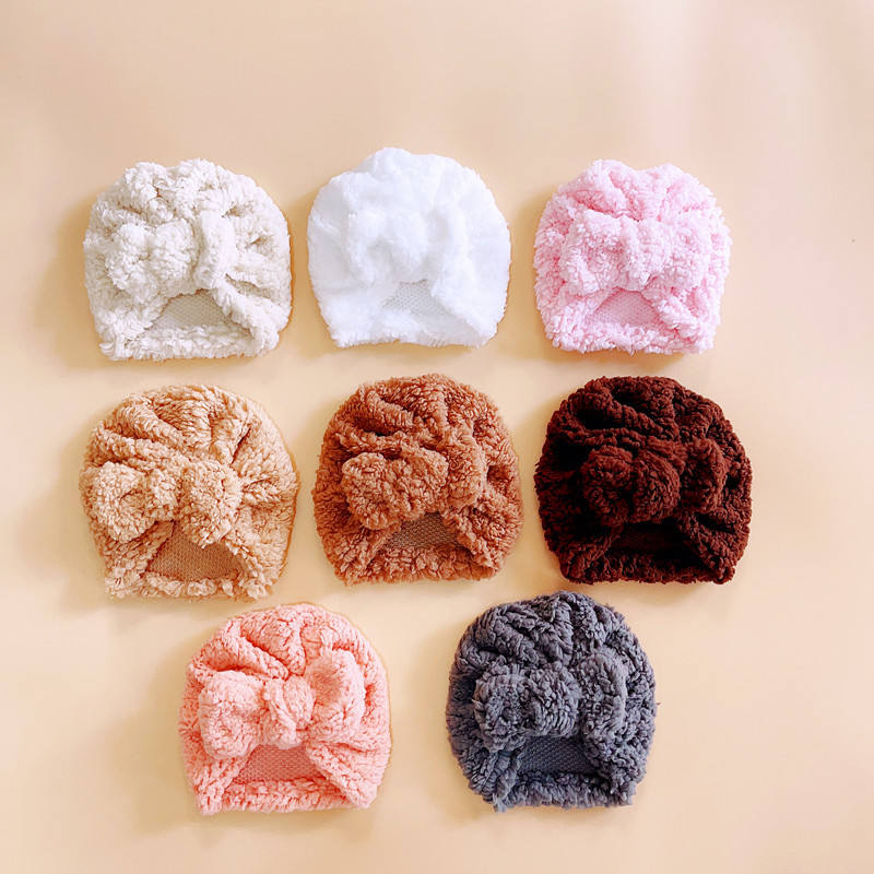 Cute Newborn Baby Knot Turban  - Infant Beanie Hat With Ears recension och pris