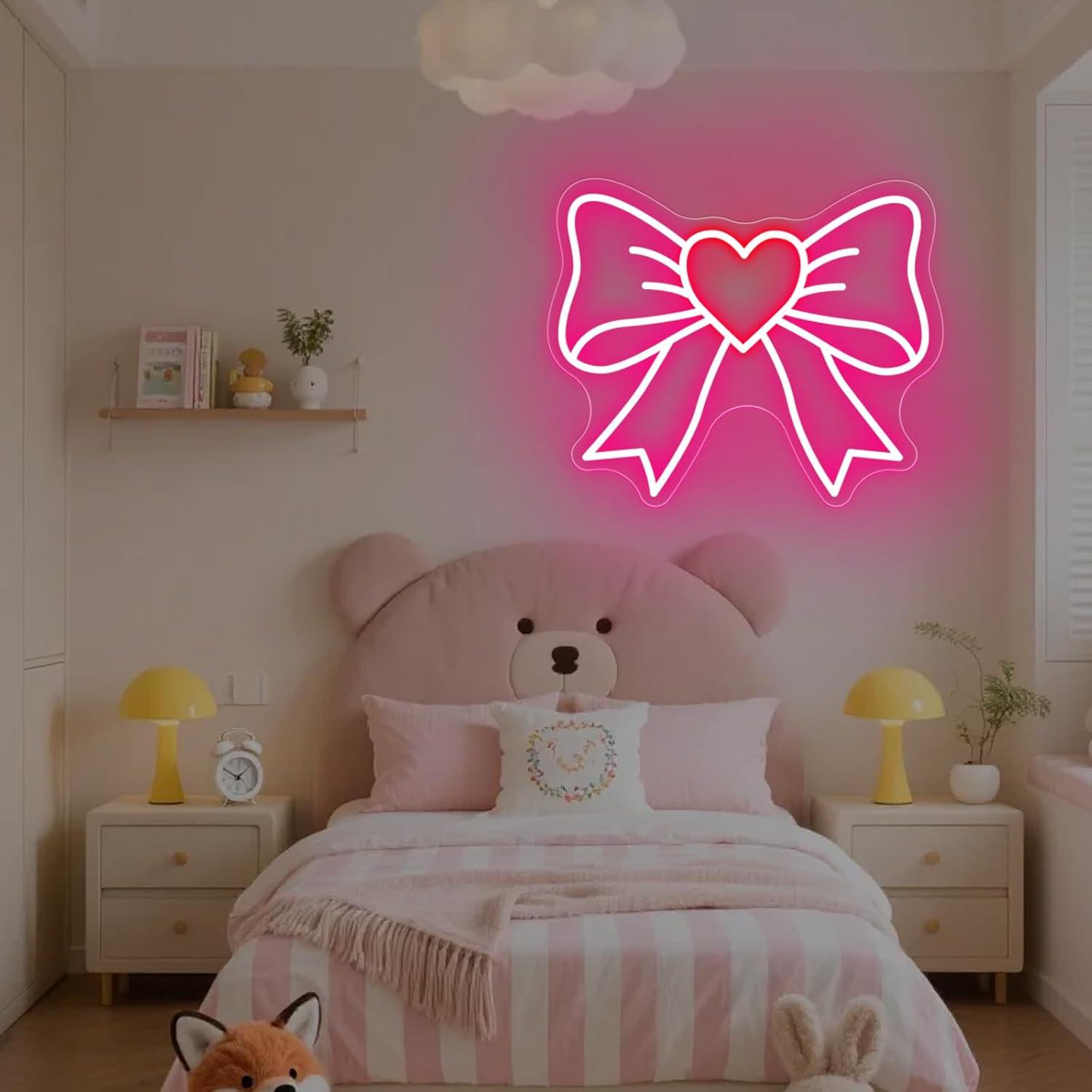 Bow Neon Signs USB Dimmable LE - Nursery recension och pris