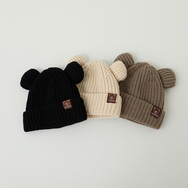 Bear Baby Winter Hat Cartoon E - Infant Beanie Hat With Ears recension och pris