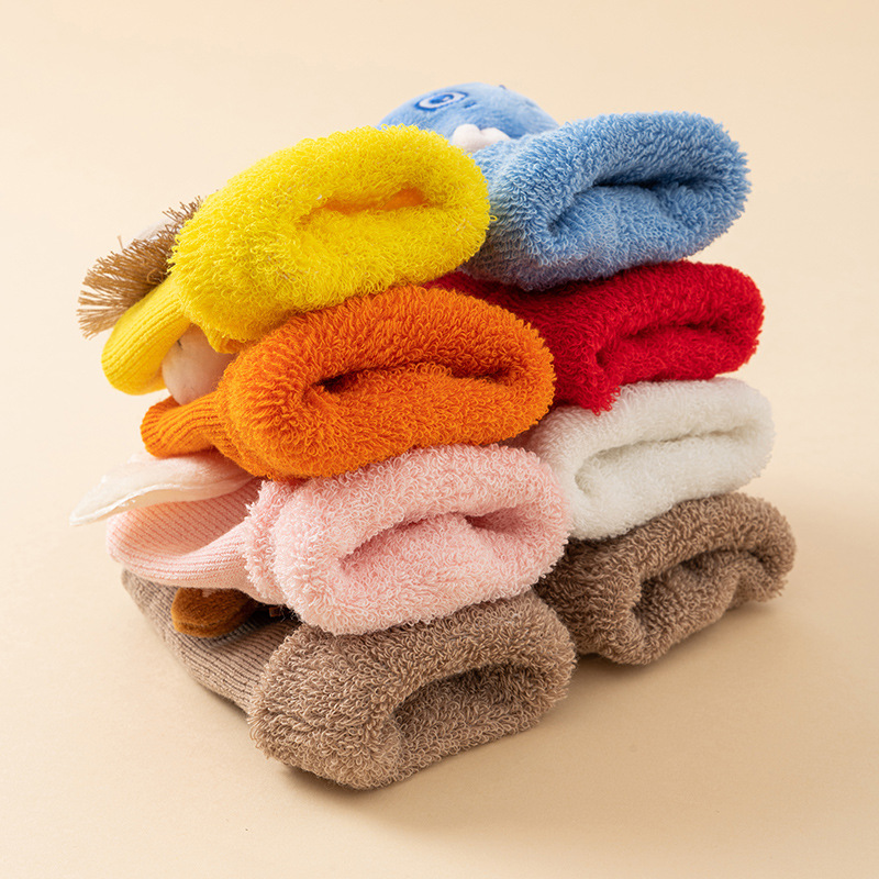 1/3/5Pairs Thick Loop Terry Ba - Unisex Baby Socks Non Slip recension och pris