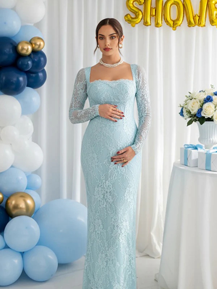 Lace Maternity Photoshoot Dres - Maternity Wear recension och pris